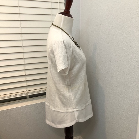 Sanctuary uptown Tiered Hem Linen T-shirt - Picture 5 of 6